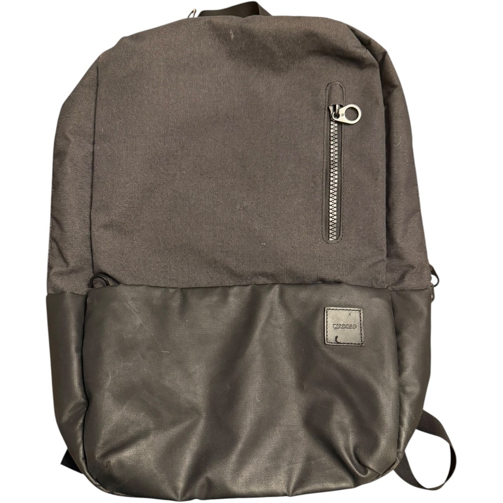 Incase Laptop Backpack Black‎ Canvas Tech Bag School Work Travel Good